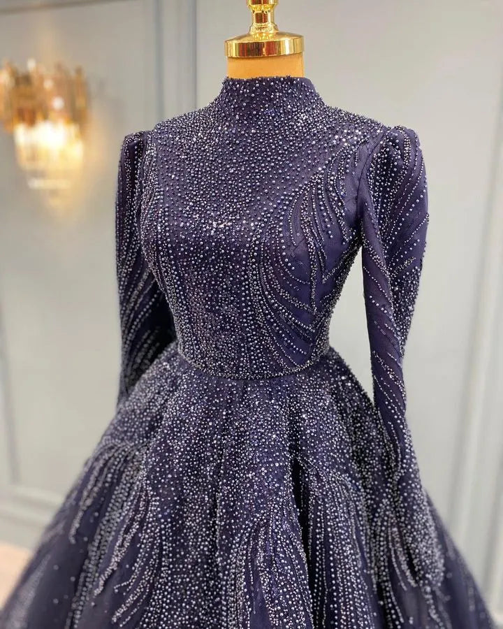 Luxury Purple Engagement Dress Nisanlik