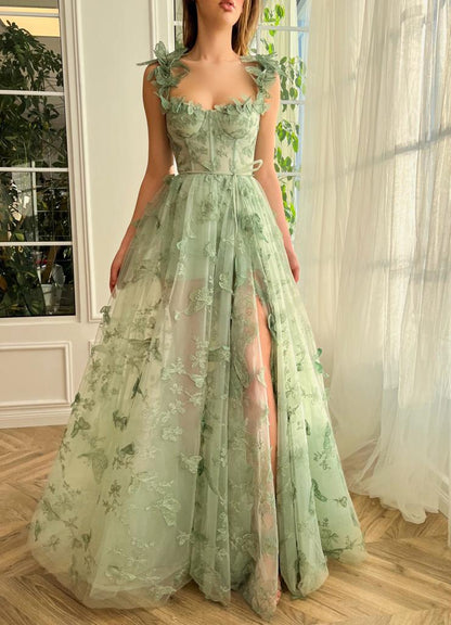 Butterfly Gardenia Prom Gown