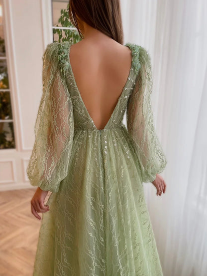 Mint Serenade Evening Gown