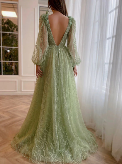 Mint Serenade Evening Gown