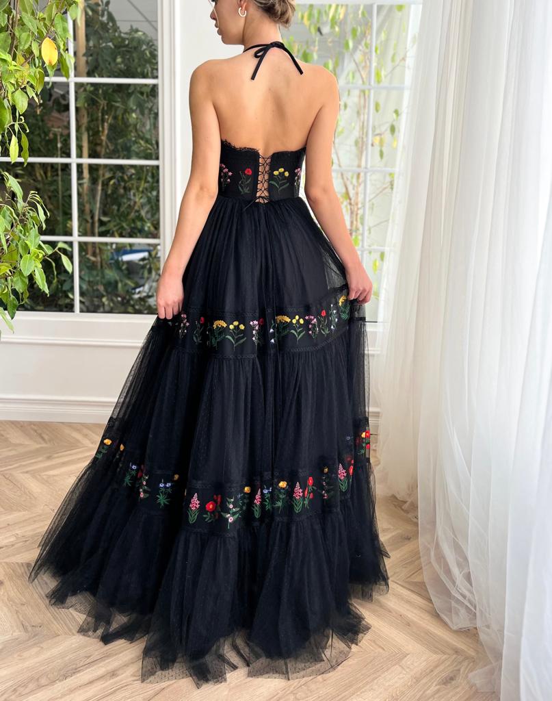 Nightfall Bouquet Whimsy A Line Gown