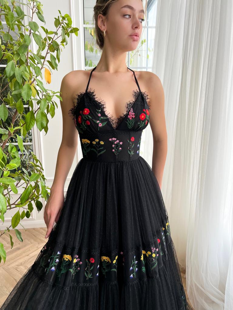 Nightfall Bouquet Whimsy A Line Gown