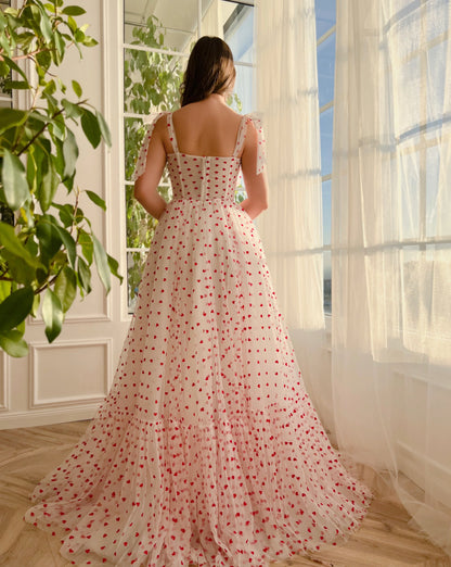 Bouquet of Hearts Evening Gown